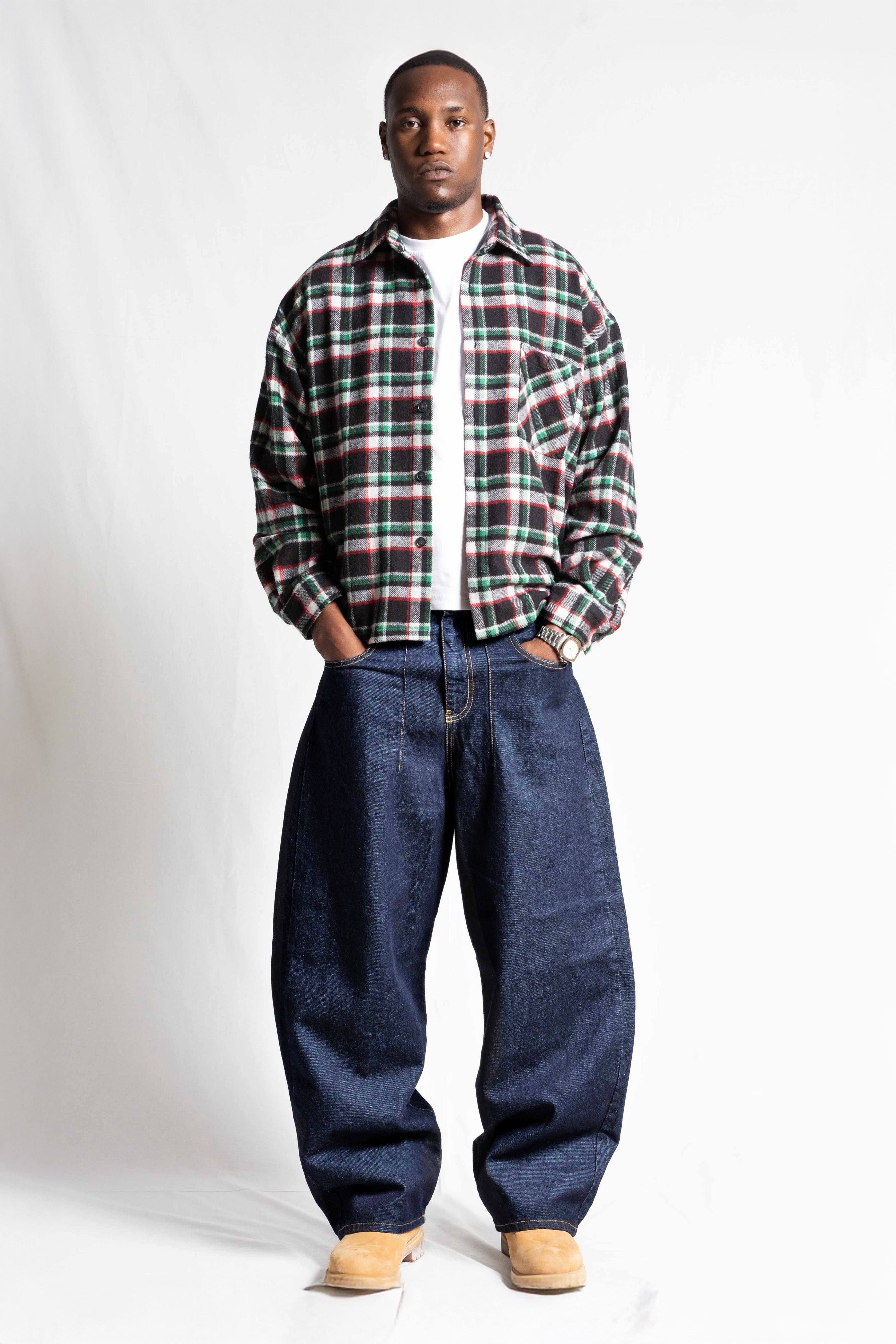 "RUDEBOY LDN" Bigall Denim Blue Raw