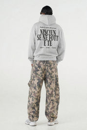 Hoodie "B12LAB" Nisciun AshGrey/Black