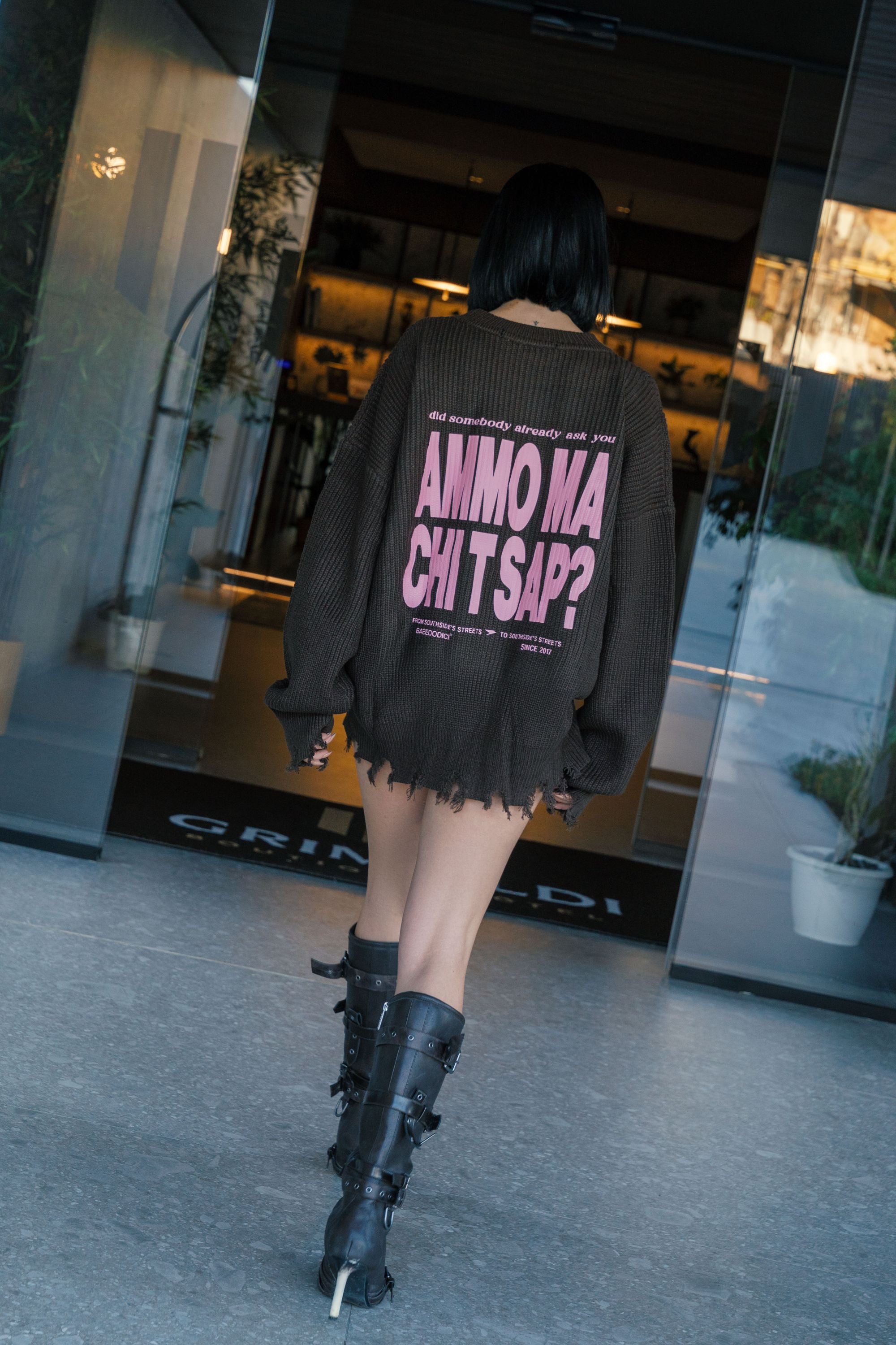 Knitwear "AMMO" CHI’T’SAP Brown/Pink