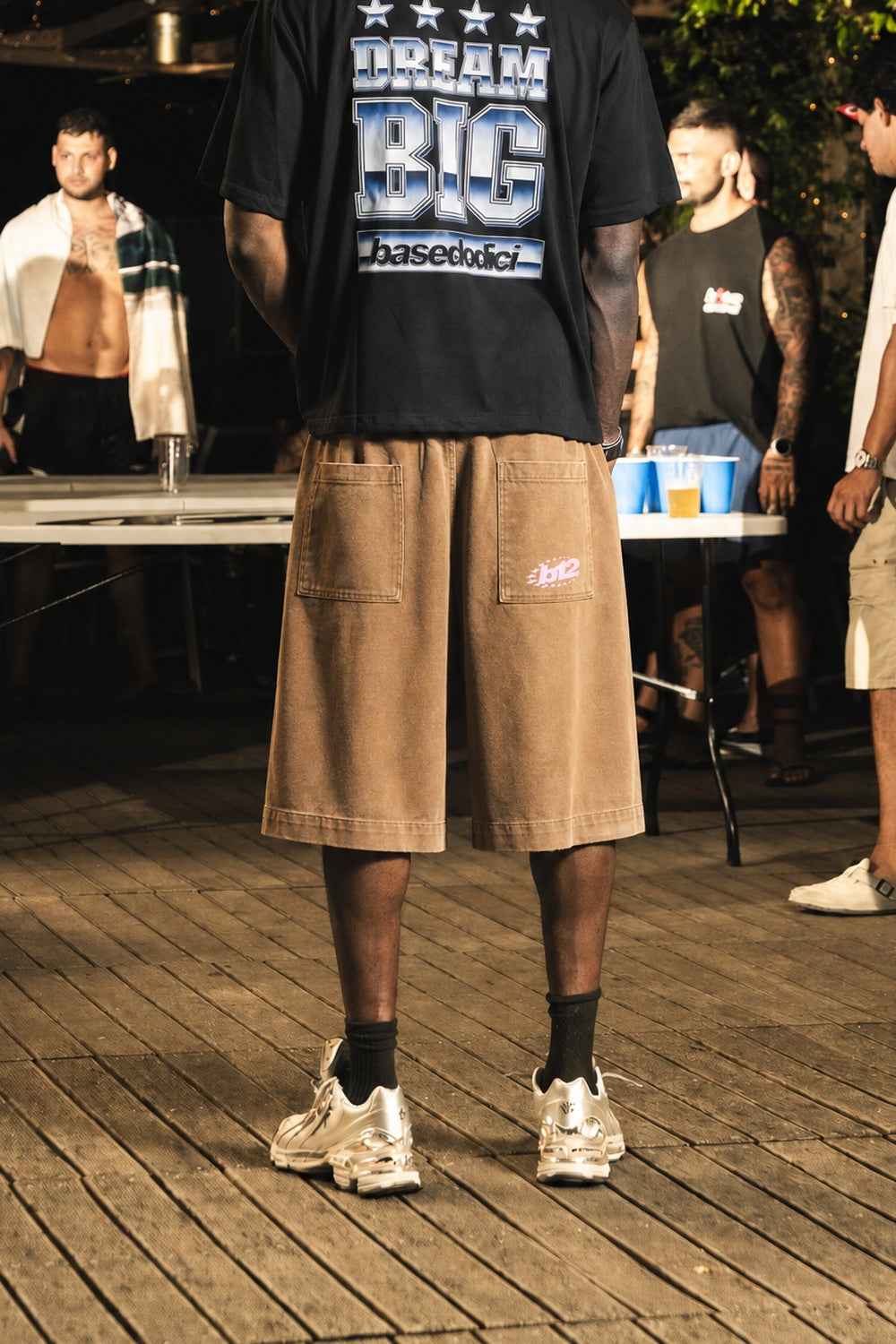 Jorts "RIVIERA" Logo Brown/Pink