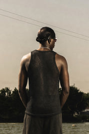 Tank Mesh "RIVIERA" Logo Black