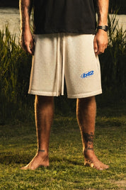 Fleece Jorts Mesh "RIVIERA" logo White
