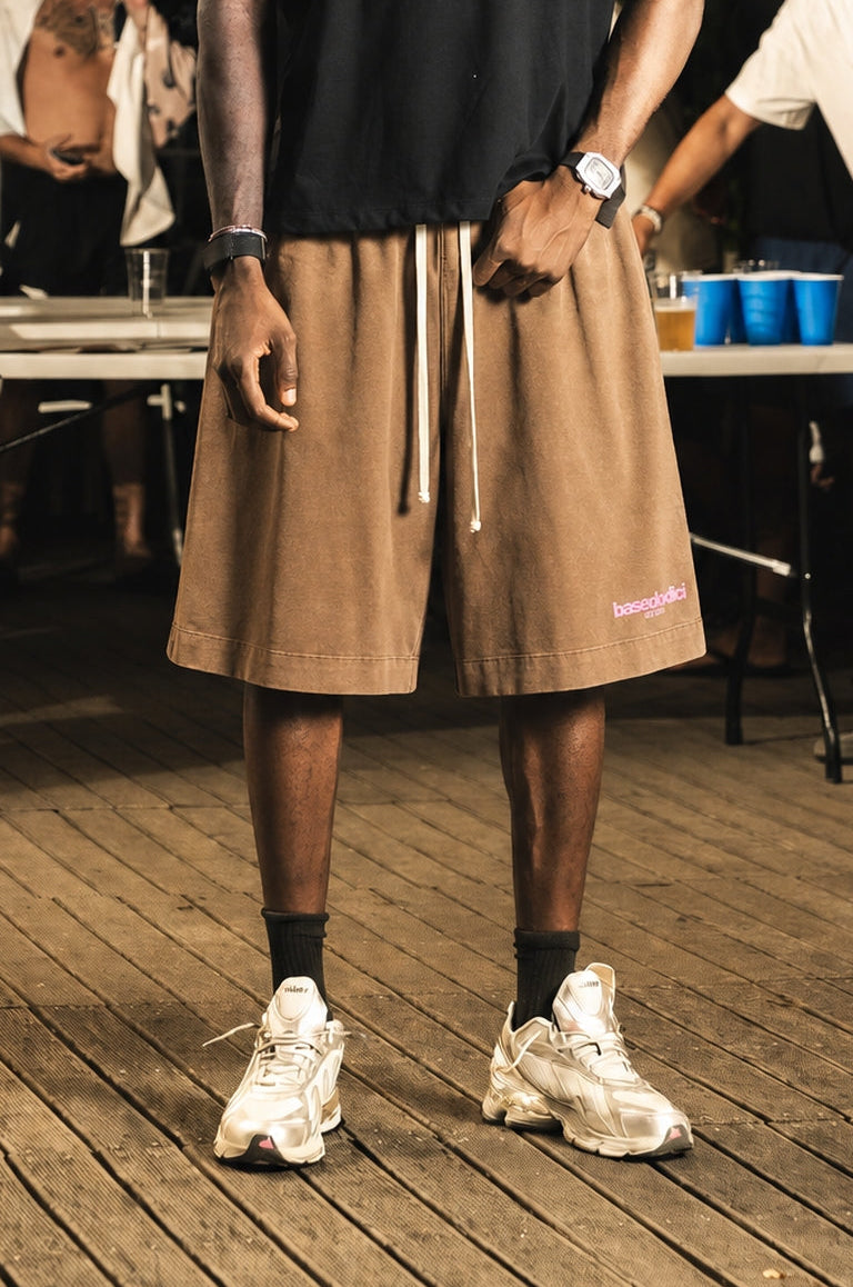 Jorts "RIVIERA" Logo Brown/Pink