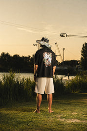 Fleece Jorts Mesh "RIVIERA" logo White