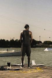 Tank Mesh "RIVIERA" Logo Black