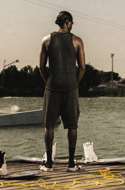 Tank Mesh "RIVIERA" Logo Black