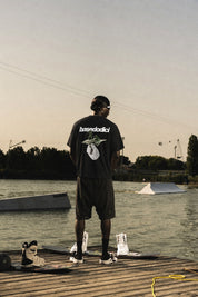 T-shirt "RIVIERA" Paper Black