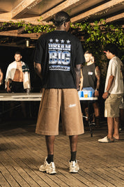 Jorts "RIVIERA" Logo Brown/White