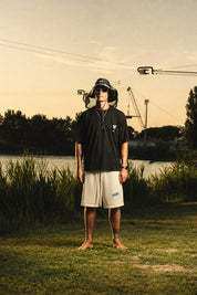 Fleece Jorts Mesh "RIVIERA" logo White