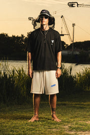 Fleece Jorts Mesh "RIVIERA" logo White