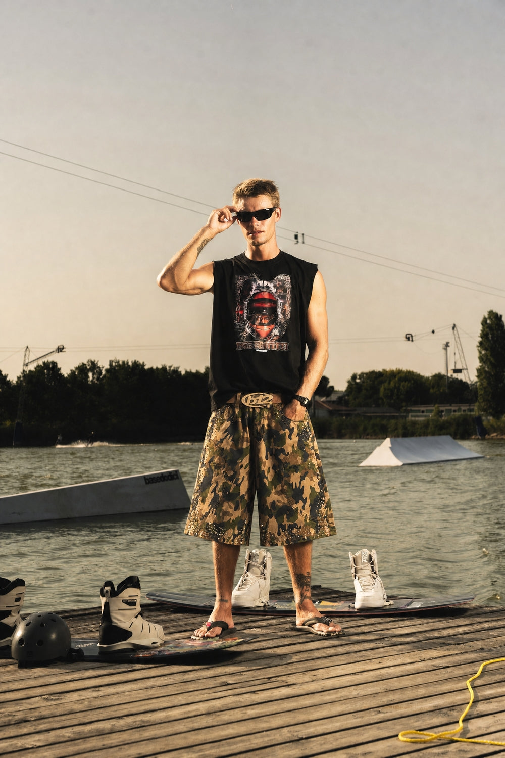 Jorts "RIVIERA" Camo