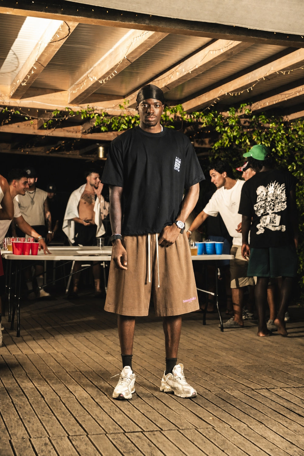 Jorts "RIVIERA" Logo Brown/Pink