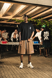 Jorts "RIVIERA" Logo Brown/Pink