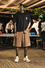 Jorts "RIVIERA" Logo Brown/Pink