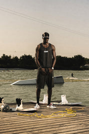 Tank Mesh "RIVIERA" Logo Black