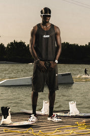 Tank Mesh "RIVIERA" Logo Black