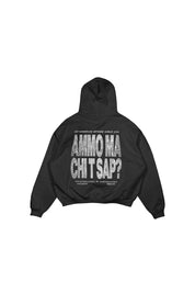 Hoodie "AMMO" CHI'T'SAP Glitter Black