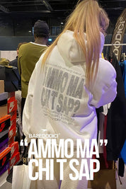 Hoodie "AMMO" CHI'T'SAP Glitter White 