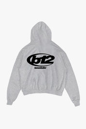 Hoodie "TEAM012" Back 12 AshGrey/Black