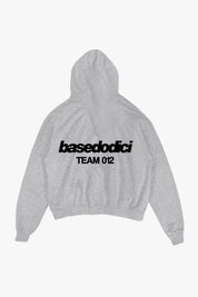 Hoodie "TEAM012" Back Logo AshGrey/Black