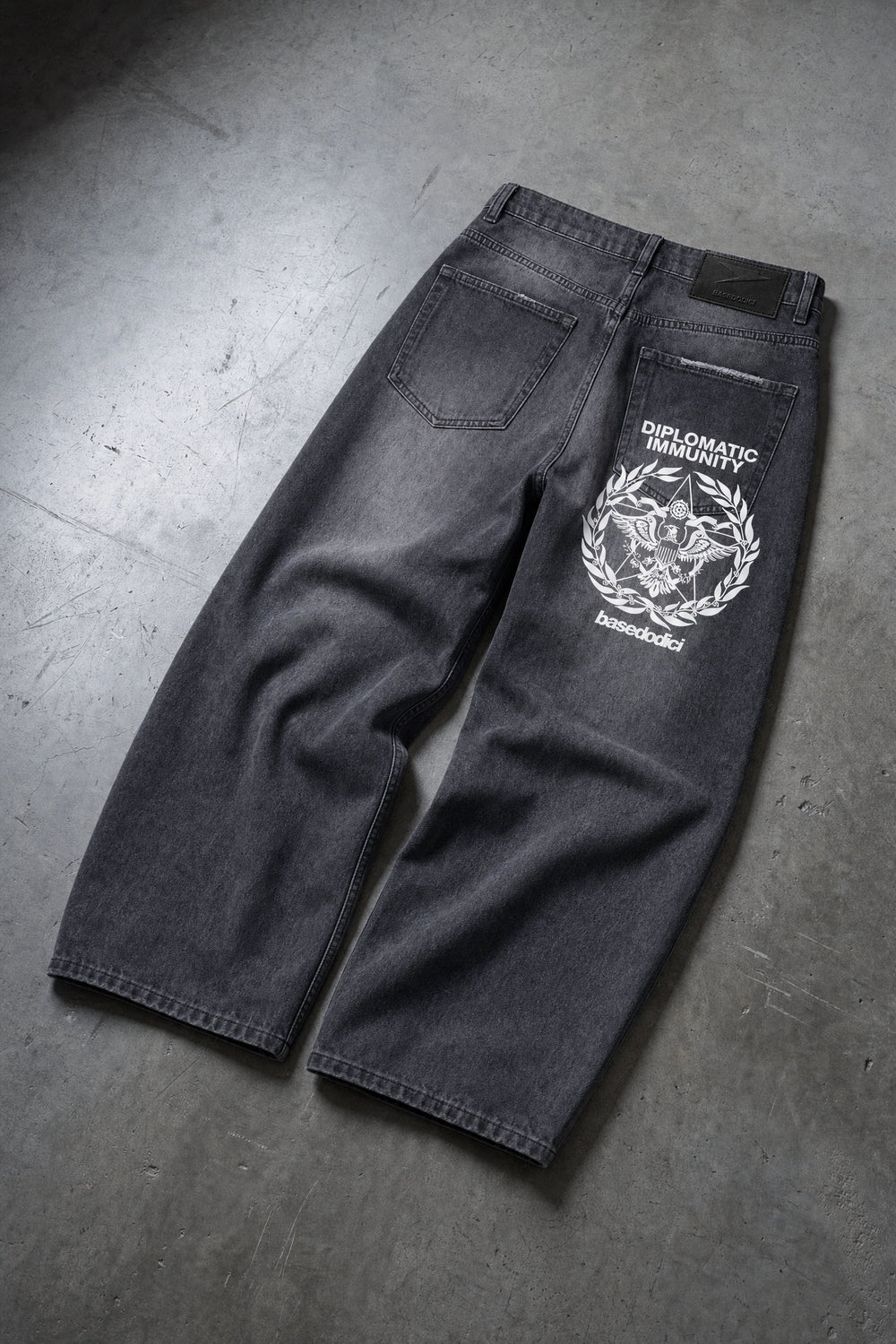 "WORLD TOUR" Work Denim Diplomatic Black Raw