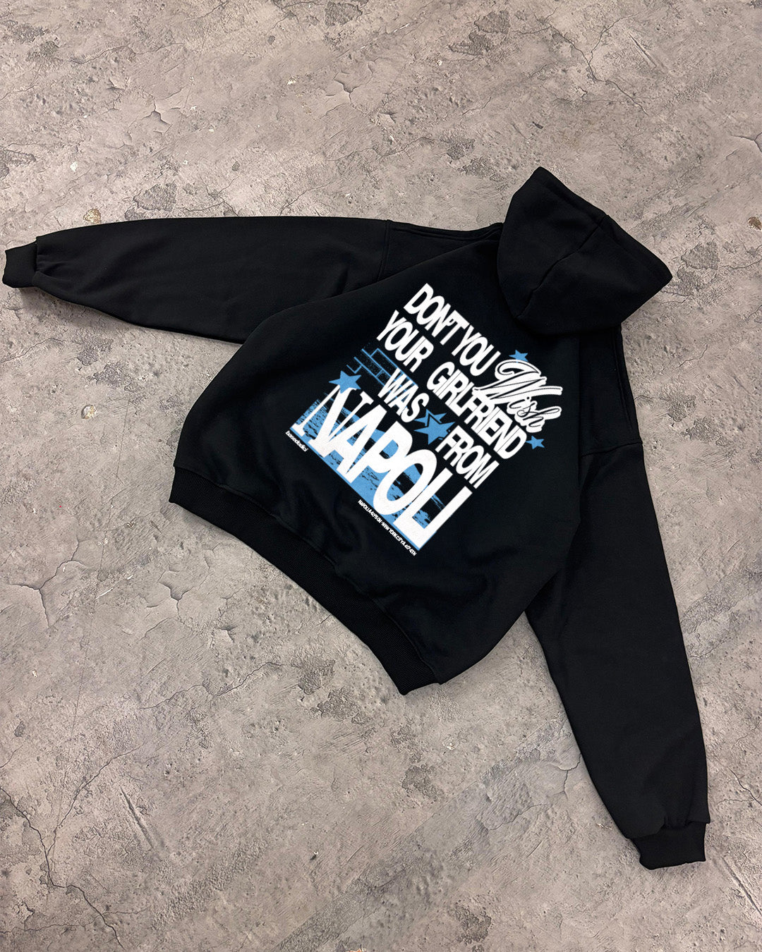 Hoodie “WISHYOUR” Girlfriend Black