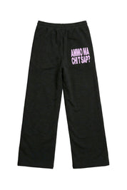 Fleece Pants "AMMO" CHI'T'SAP Black/ScriptPink