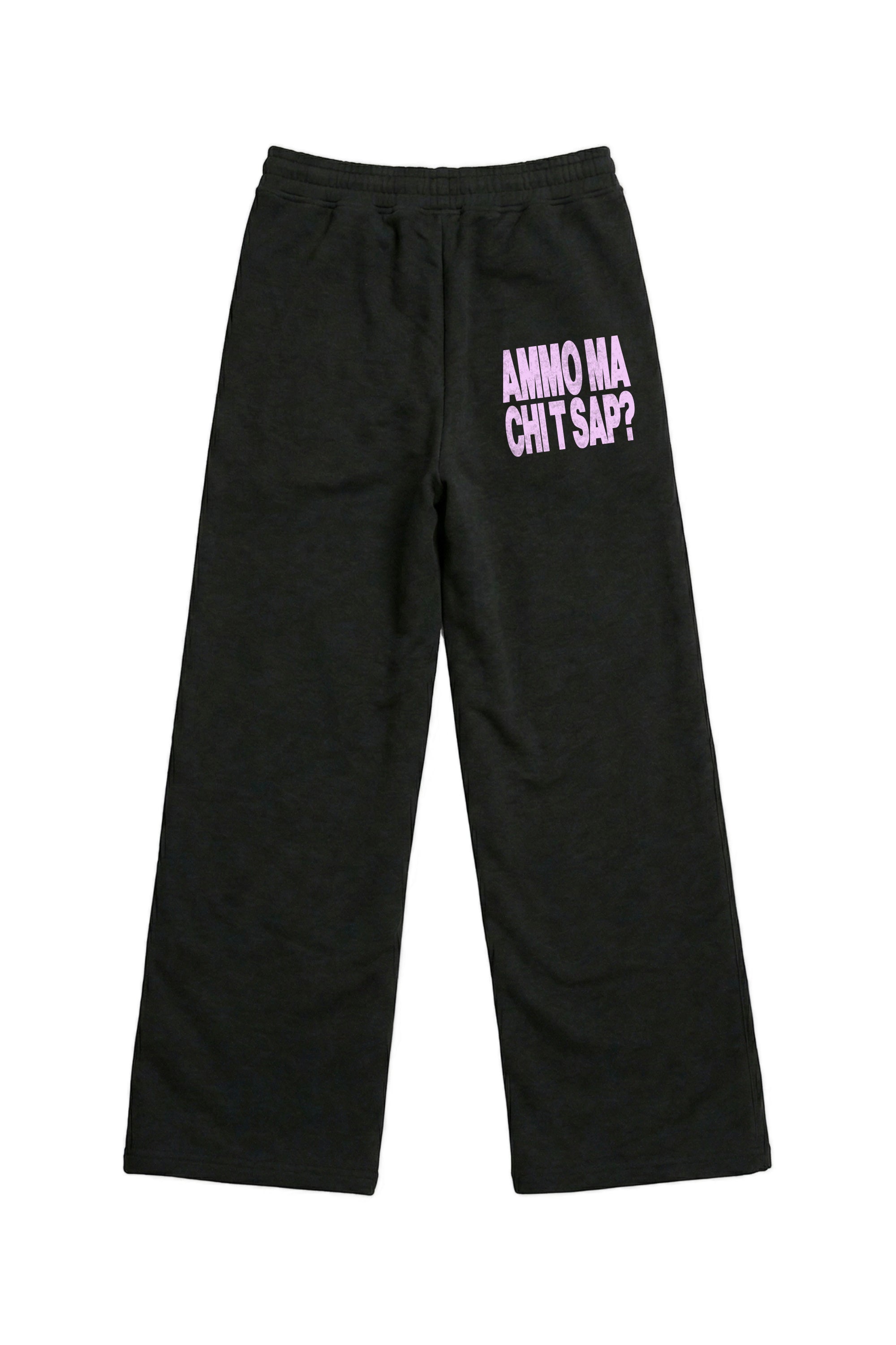 Fleece Pants "AMMO" CHI'T'SAP Black/ScriptPink