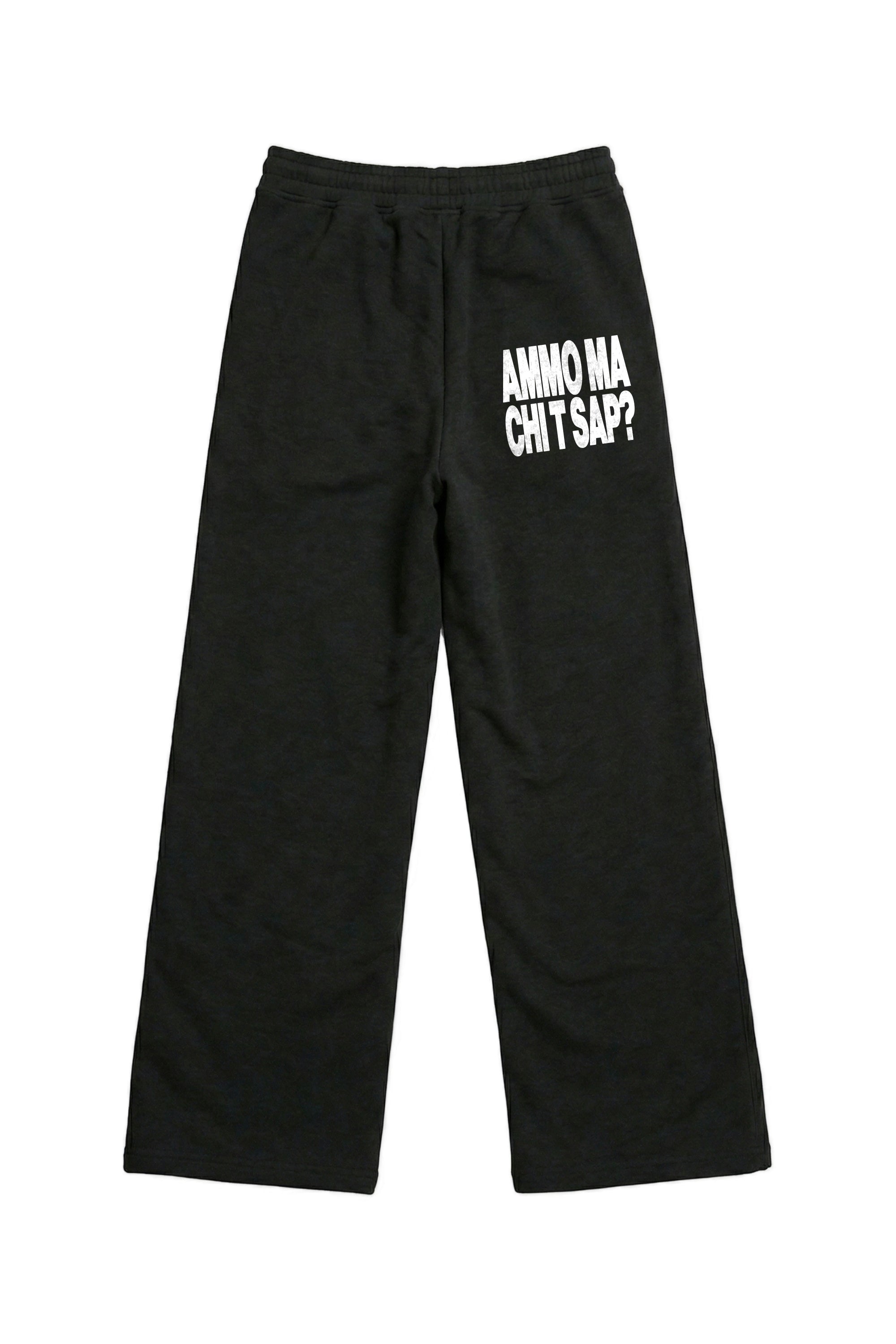Fleece Pants "AMMO" CHI'T'SAP Black/ScriptWhite