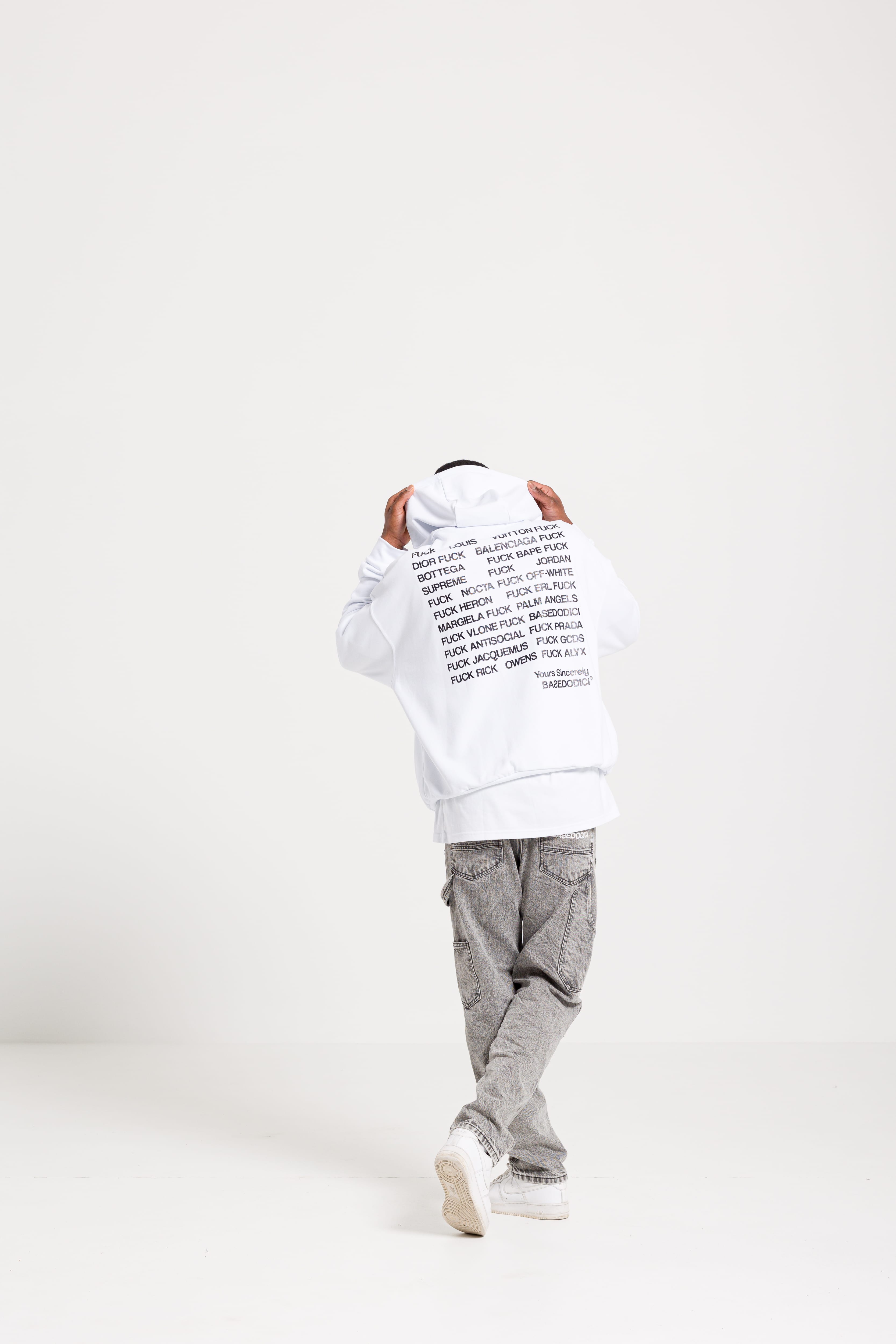 Hoodie "FCK 2.0" Original White