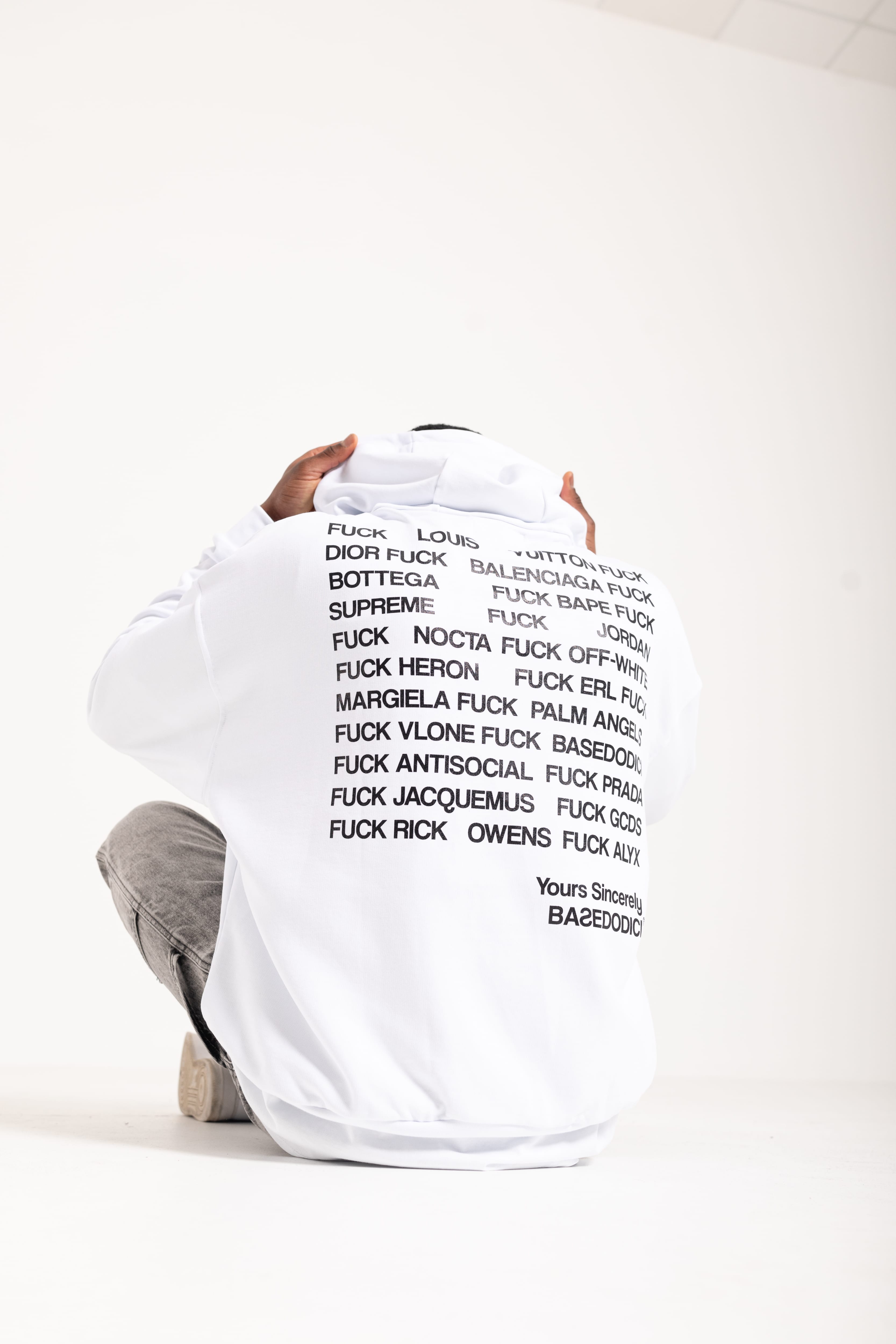 Hoodie "FCK 2.0" Original White