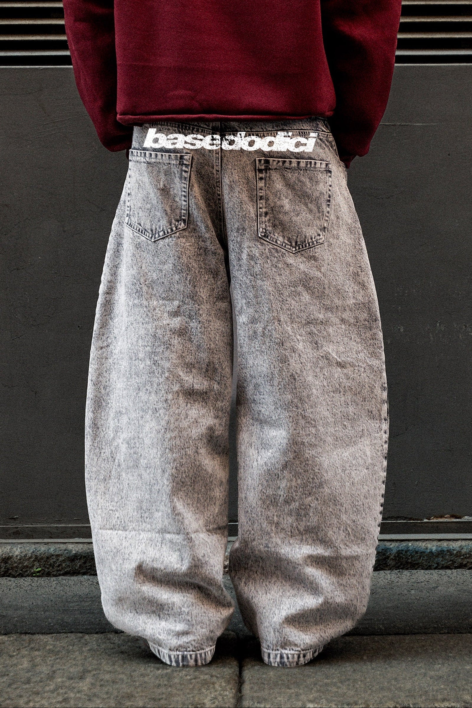 Bigall Denim "BROKENNESS" Back Logo Grey