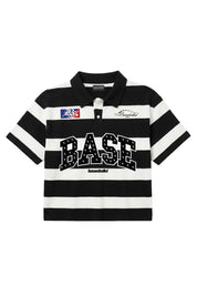Polo "LAST DELIVERY" BASE Stripe White/Black