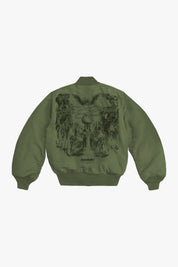 Bomber Jacket “DE LA RUE À LA RUE” Black 