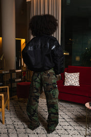Bomber Jacket “WORLD TOUR” Black