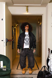 Bomber Jacket “WORLD TOUR” Black