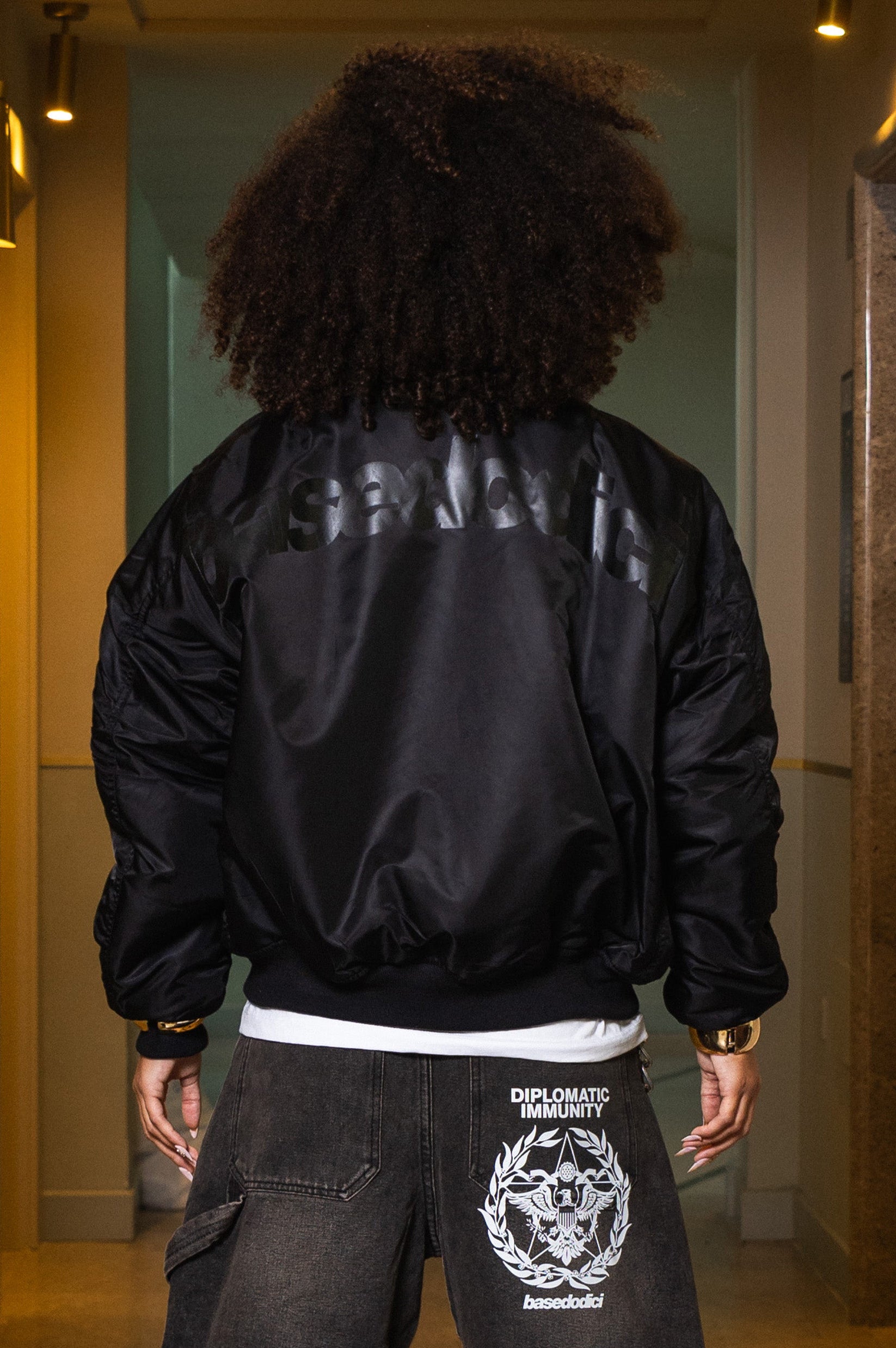 Bomber Jacket “WORLD TOUR” Black