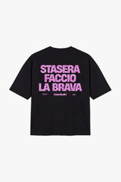 T-Shirt "COPY&PASTE" FaccioLaBrava Black/GlitterPink
