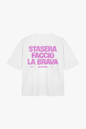 T-Shirt "COPY&PASTE" FaccioLaBrava White/GlitterPink