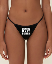 Thong "DIVA" Brunette Black