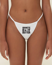 Thong "DIVA" Brunette White