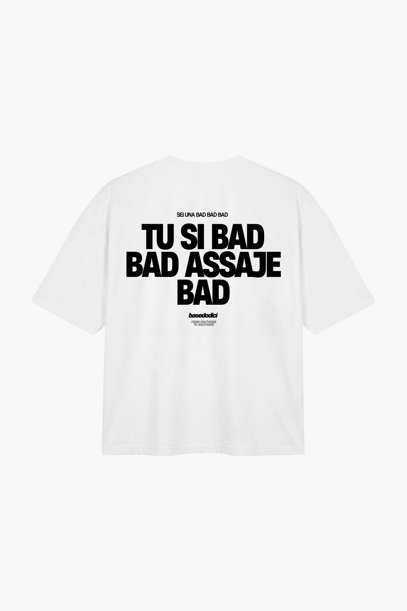 T-Shirt "COPY&PASTE" TU SI BAD BAD White/Black