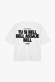 T-Shirt "COPY&PASTE" TU SI BELL BELL White/Black