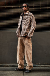 Bigall Denim "BROKENNESS" Back Logo Sand
