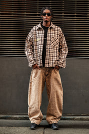 Bigall Denim "BROKENNESS" Back Logo Sand