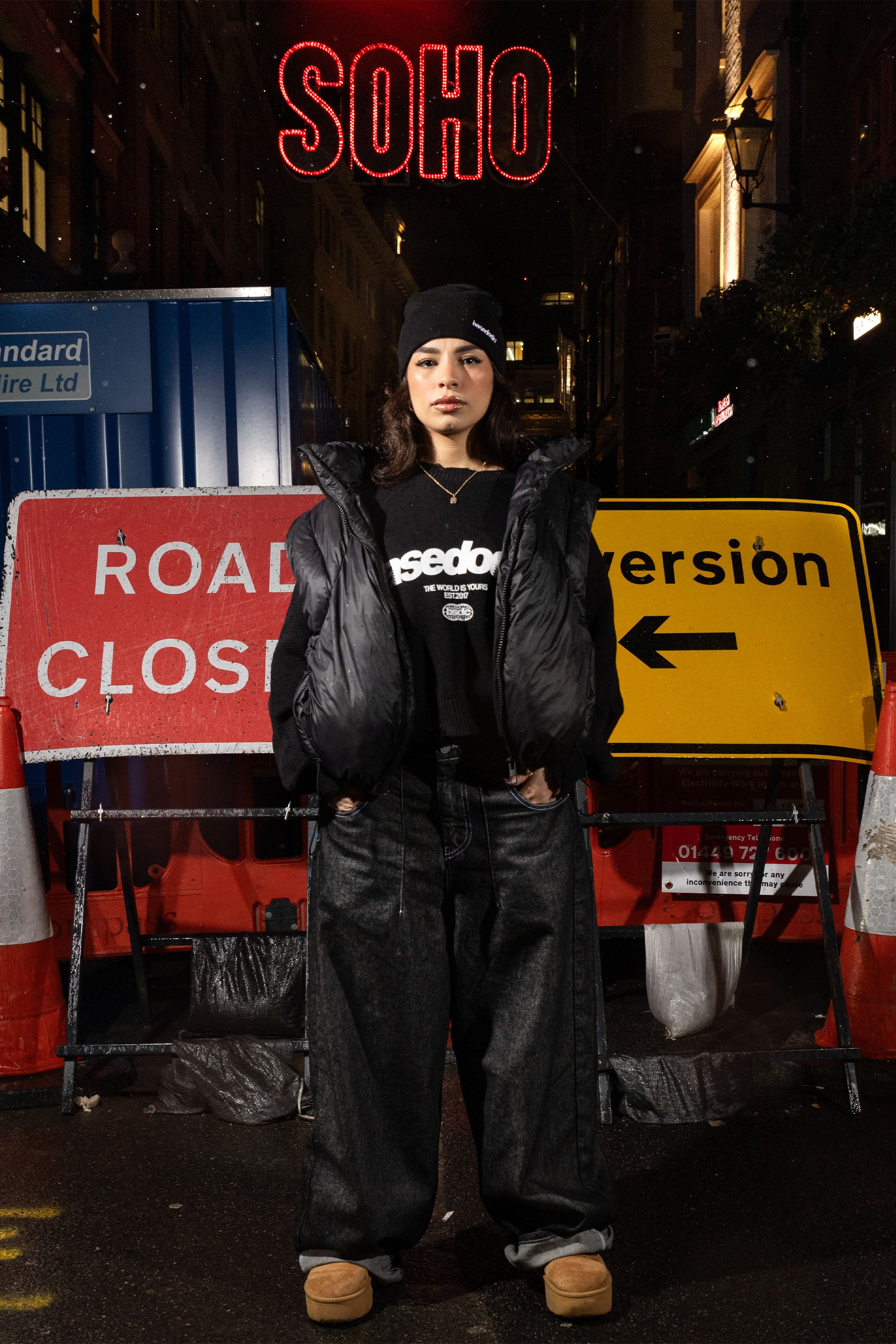 "RUDEBOY LDN" Bigall Denim Black Raw