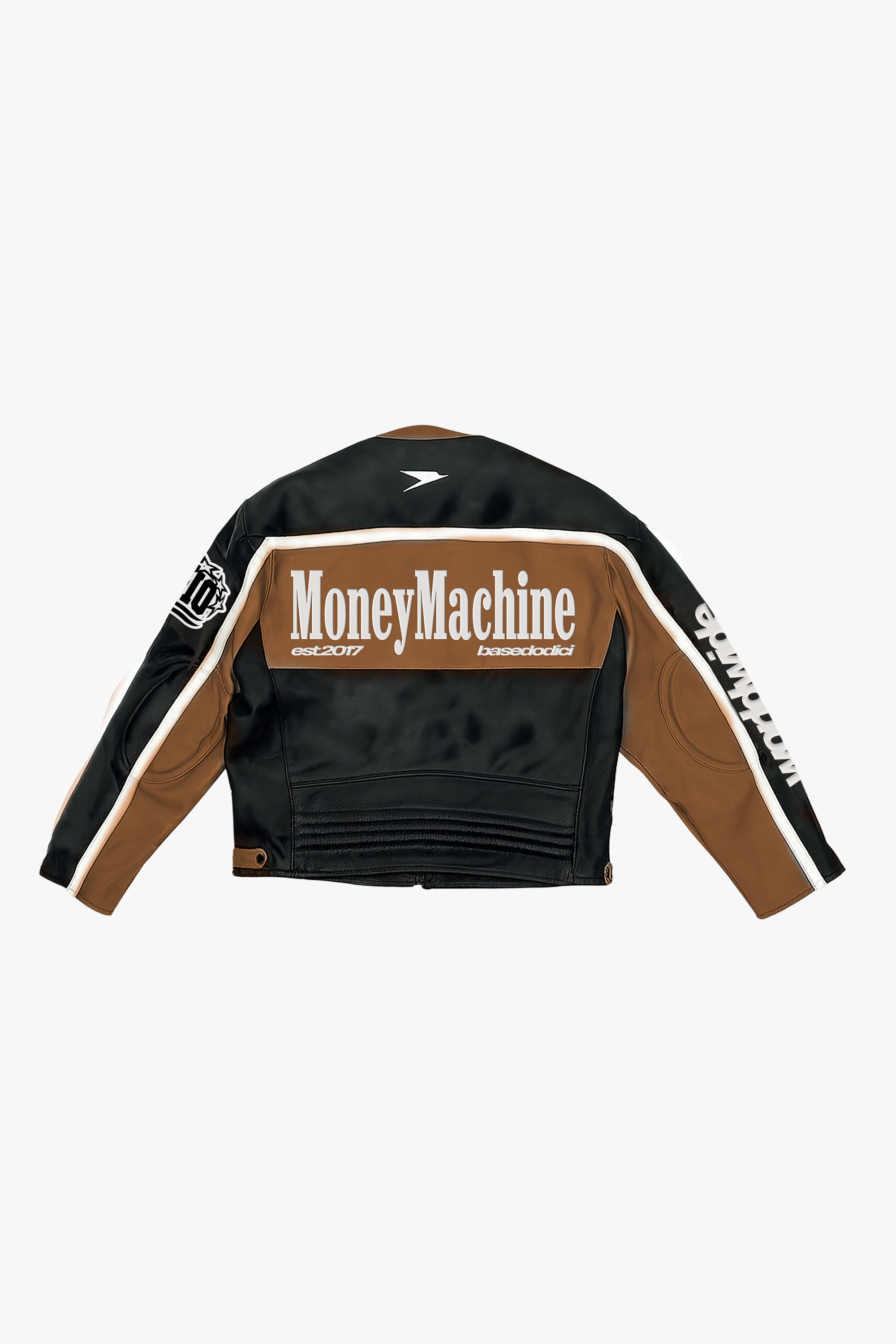 PREORDER - Biker Jacket "RUDEBOY LDN" Money Black/Brown