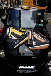 PREORDER - Biker Jacket "RUDEBOY LDN" Money Black/Brown