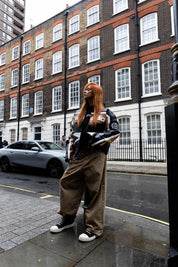 PREORDER - Biker Jacket "RUDEBOY LDN" Money Black/Brown