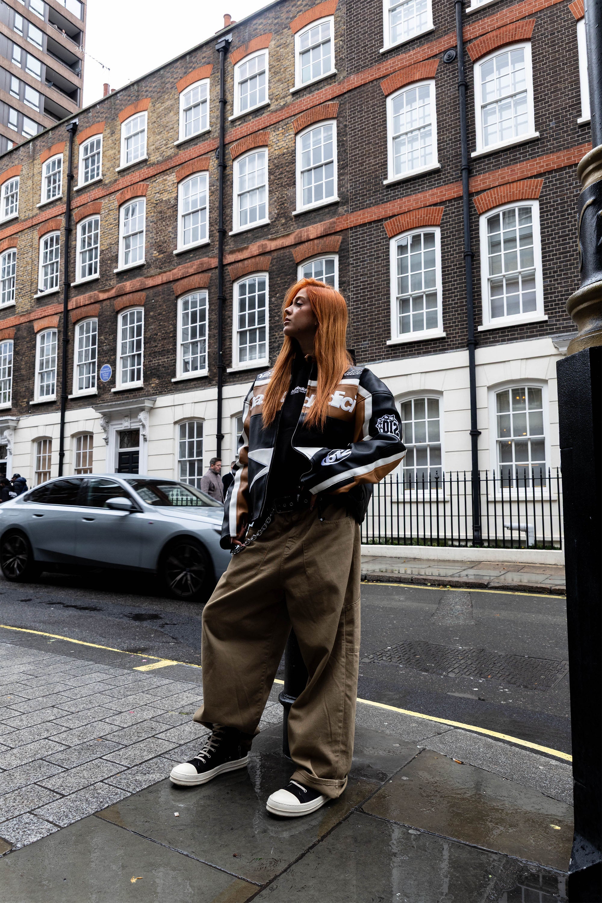 PREORDER - Biker Jacket "RUDEBOY LDN" Money Black/Brown